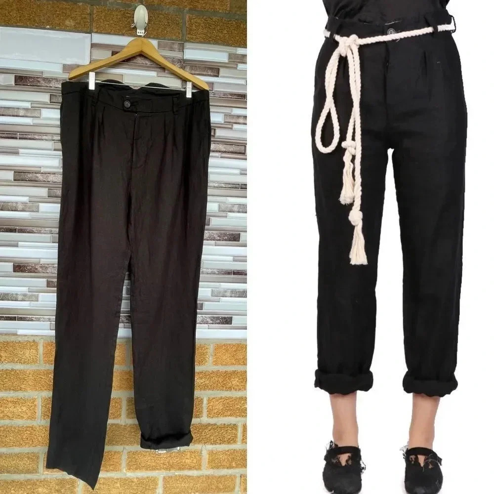 Elena Dawson linen trousers size large